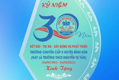 Biểu trưng Kỷ niệm 30 năm Ngày thành lập Trường Chuyên cấp II Bình Sơn